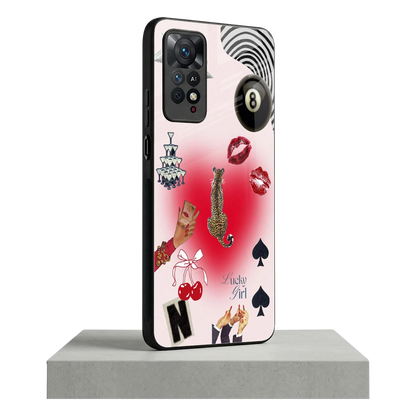 Lucky Charm redmi note 11 pro mobile cover | shockproof glass phone case