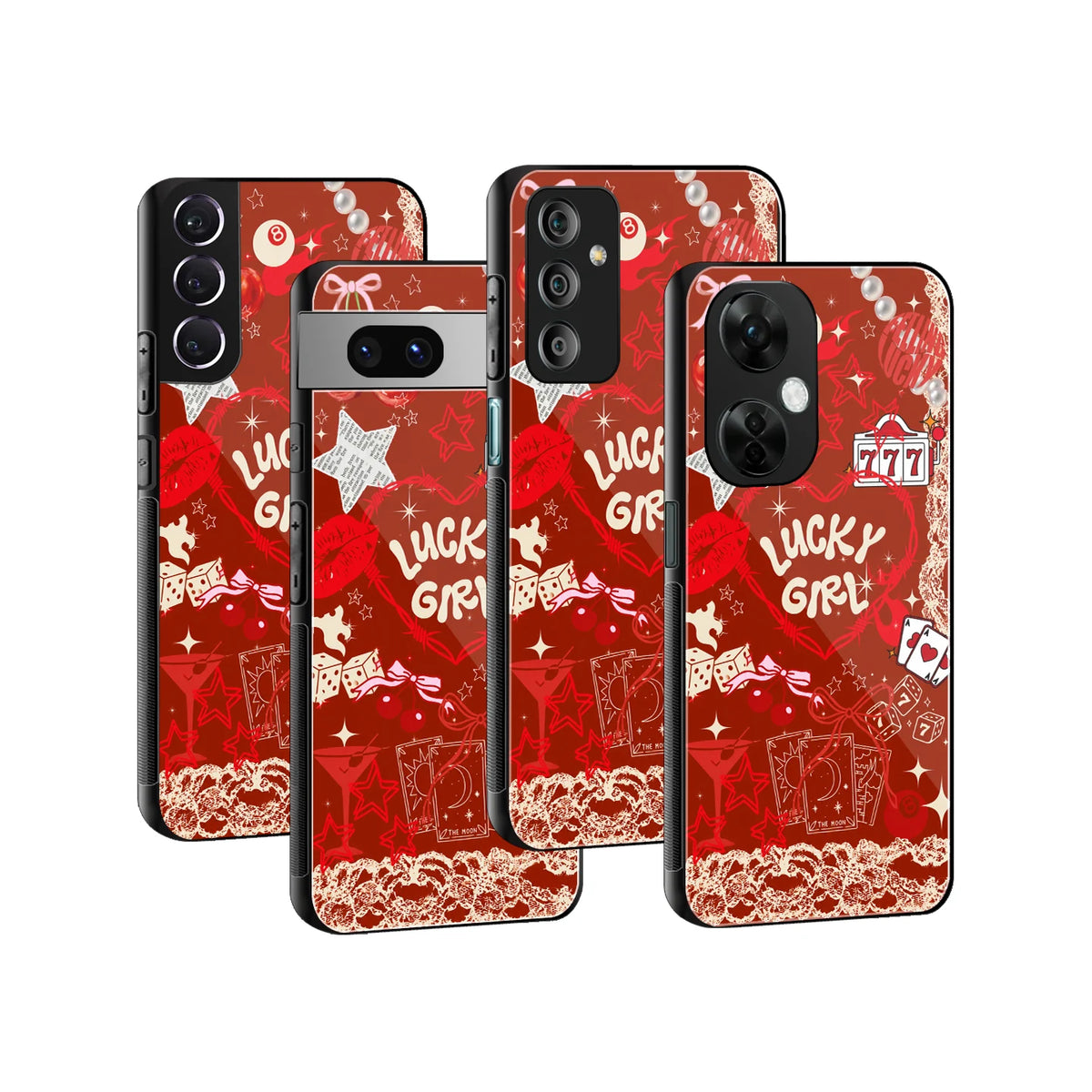 Stylish Glass Back Case for All Smartphones iPhone, Samsung, OnePlus, Pixel, Redmi, Oppo, Vivo, Motorola