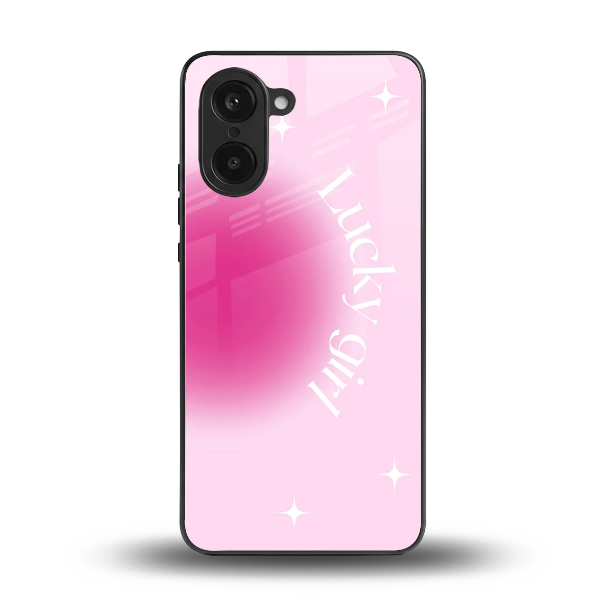 Lucky Girl Aesthetic back phone cover | glass case for oneplus nord ce5 5g