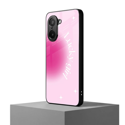 Lucky Girl Aesthetic oneplus nord ce5 5g mobile cover | shockproof glass phone case