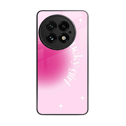 Lucky Girl Aesthetic back phone cover | glass case for oneplus 13