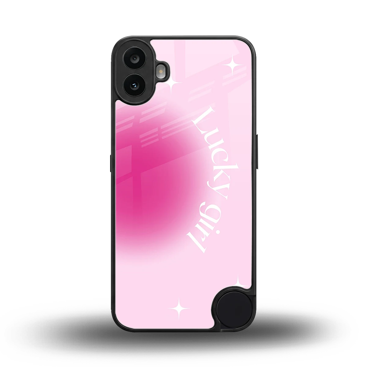 Lucky Girl Aesthetic back phone cover | glass case for cmf nothing phone 1