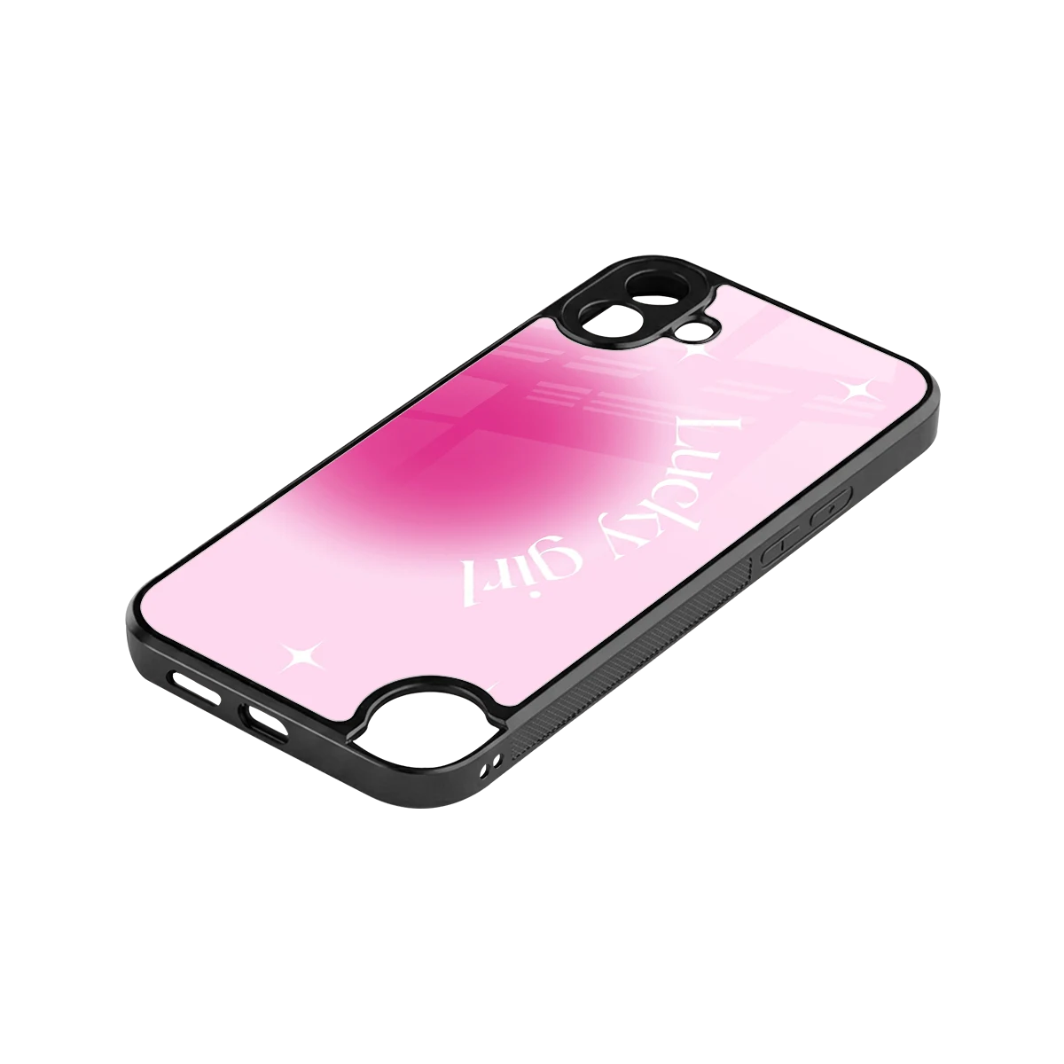 Lucky Girl Aesthetic stylish phone case for cmf nothing phone 1 | glossy glass and slim fit