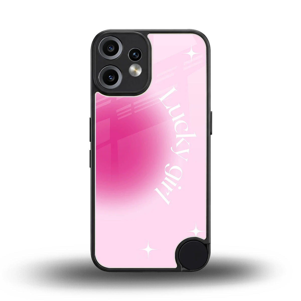 Lucky Girl Aesthetic back phone cover | glass case for cmf nothing phone 2 pro