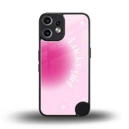 Lucky Girl Aesthetic back phone cover | glass case for cmf nothing phone 2 pro
