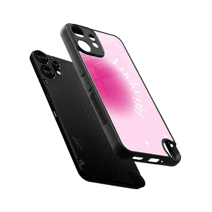 Lucky Girl Aesthetic sleek cmf nothing phone 2 pro cover with tempered glass back and TPU edges