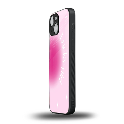 Lucky Girl Aesthetic iphone 12 mini mobile cover | shockproof glass phone case