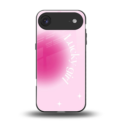 Lucky Girl Aesthetic back phone cover | glass case for iphone air