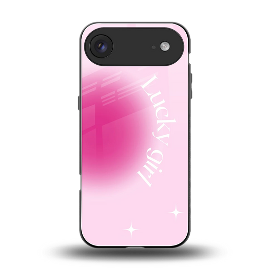 Lucky Girl Aesthetic back phone cover | glass case for iphone air