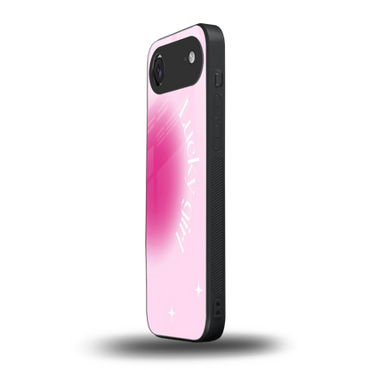 Lucky Girl Aesthetic iphone air mobile cover | shockproof glass phone case