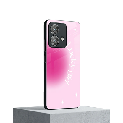 Lucky Girl Aesthetic motorola edge 40 neo 5g mobile cover | shockproof glass phone case