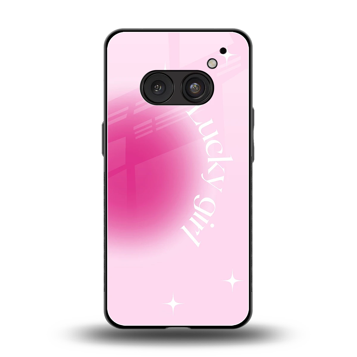 Lucky Girl Aesthetic back phone cover | glass case for nothing phone 2a plus
