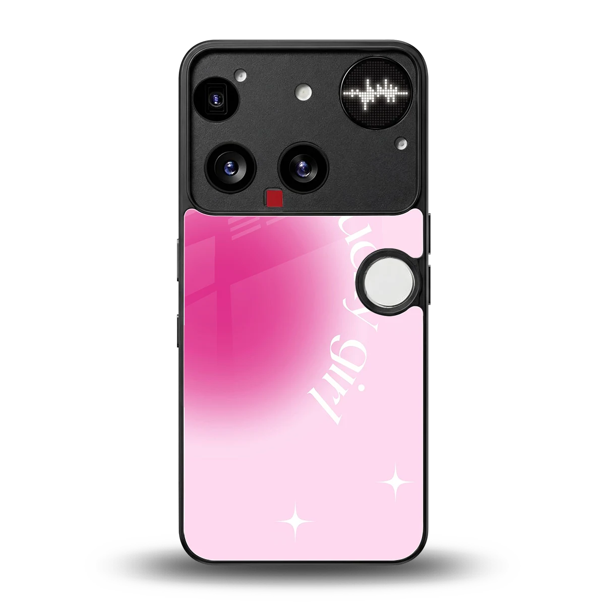 Lucky Girl Aesthetic back phone cover | glass case for nothing phone 3