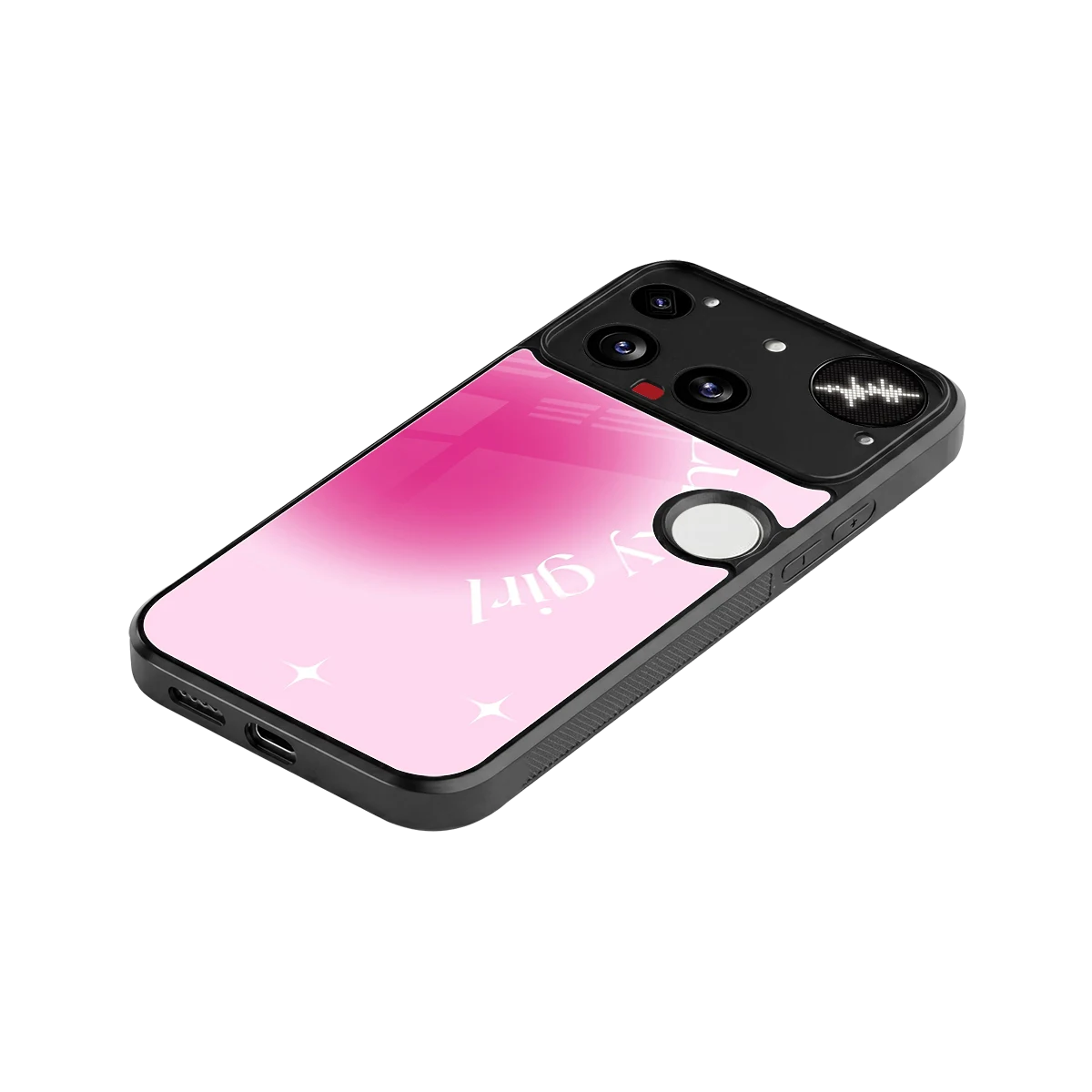 Lucky Girl Aesthetic stylish phone case for nothing phone 3 | glossy glass and slim fit