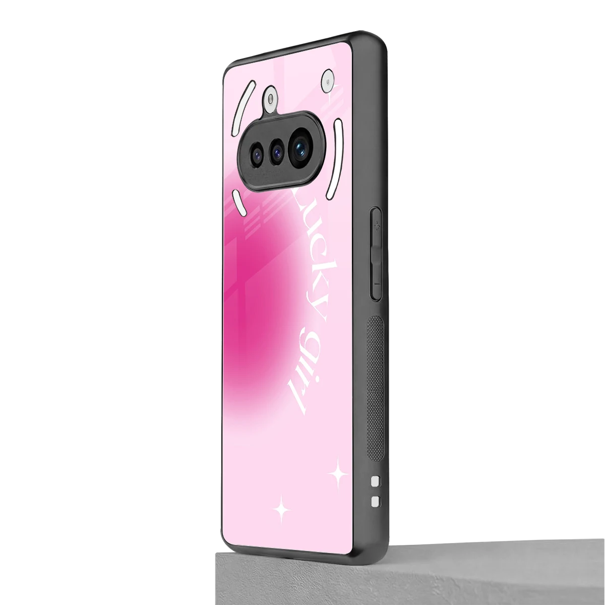 Lucky Girl Aesthetic nothing phone 3a mobile cover | shockproof glass phone case