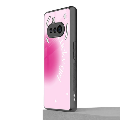 Lucky Girl Aesthetic nothing phone 3a mobile cover | shockproof glass phone case