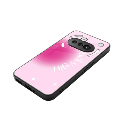 Lucky Girl Aesthetic stylish phone case for nothing phone 3a | glossy glass and slim fit