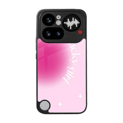 Lucky Girl Aesthetic back phone cover | glass case for nothing phone 4a pro