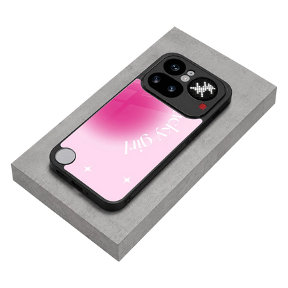 Lucky Girl Aesthetic stylish phone case for nothing phone 4a pro | glossy glass and slim fit
