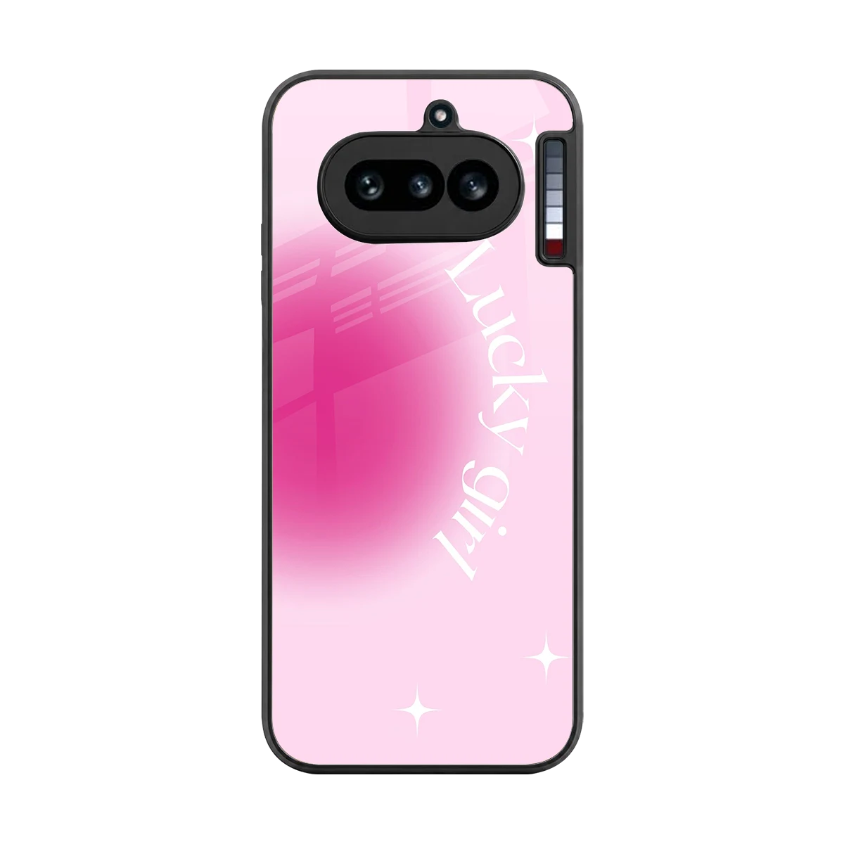 Lucky Girl Aesthetic back phone cover | glass case for nothing phone 4a