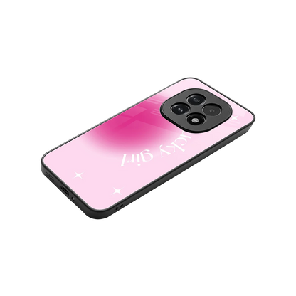 Lucky Girl Aesthetic stylish phone case for oppo f29 5g | glossy glass and slim fit