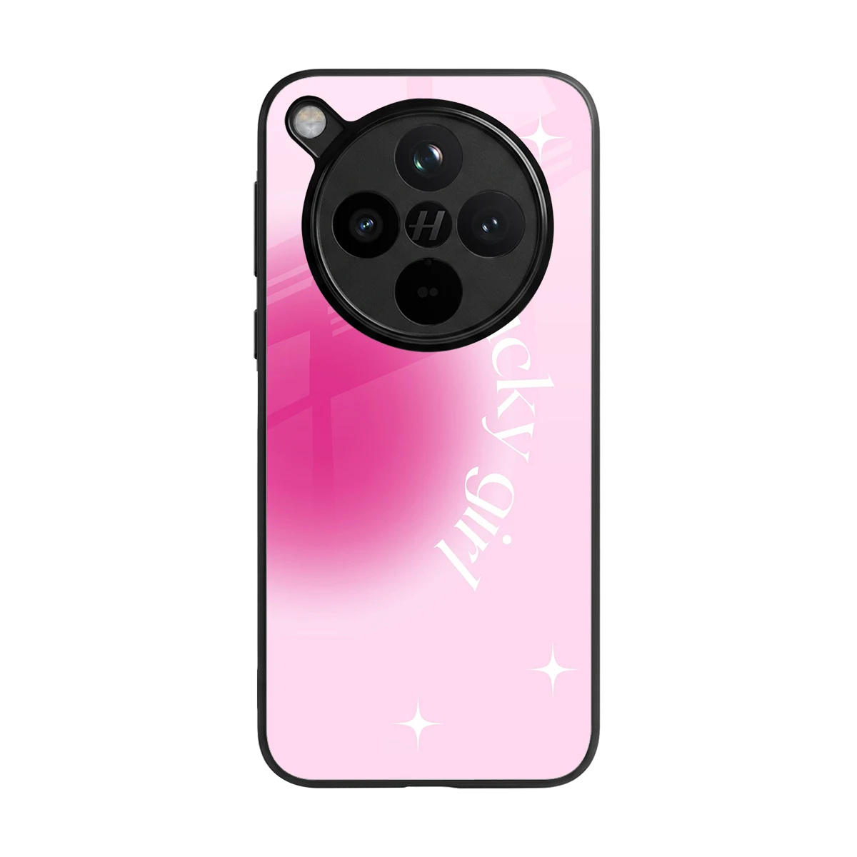 Lucky Girl Aesthetic back phone cover | glass case for oppo find x8