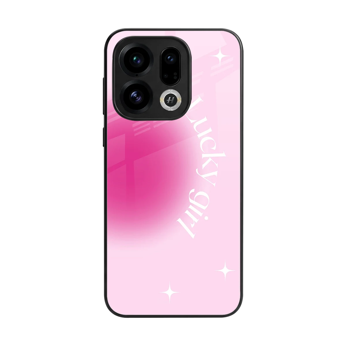 Lucky Girl Aesthetic back phone cover | glass case for oppo find x9