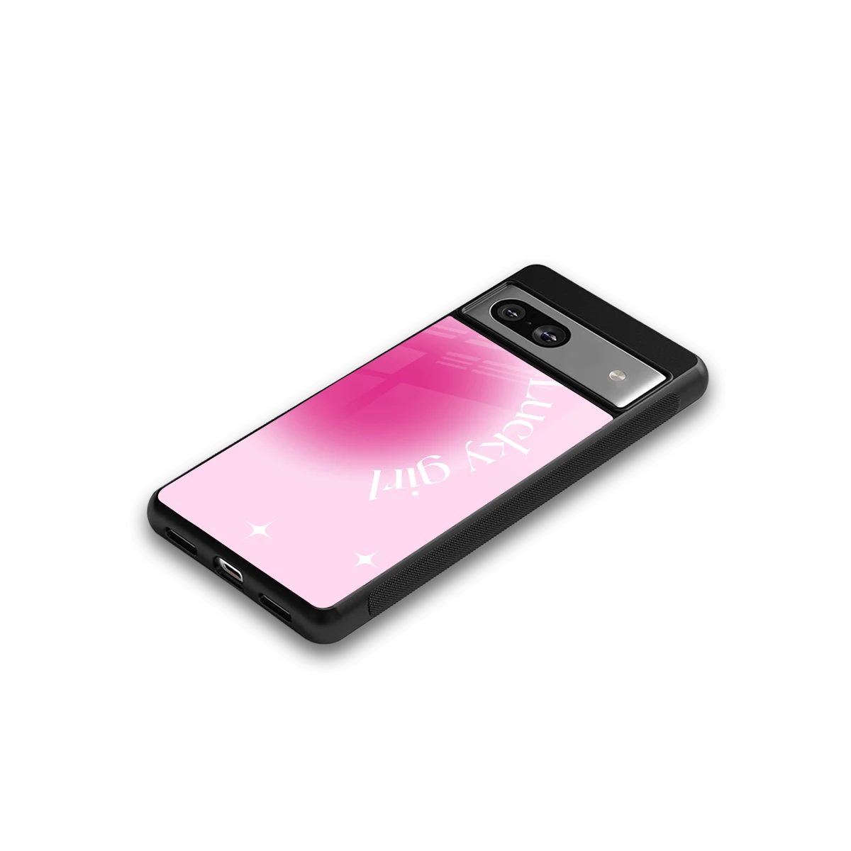Lucky Girl Aesthetic google pixel 7a mobile cover | shockproof glass phone case