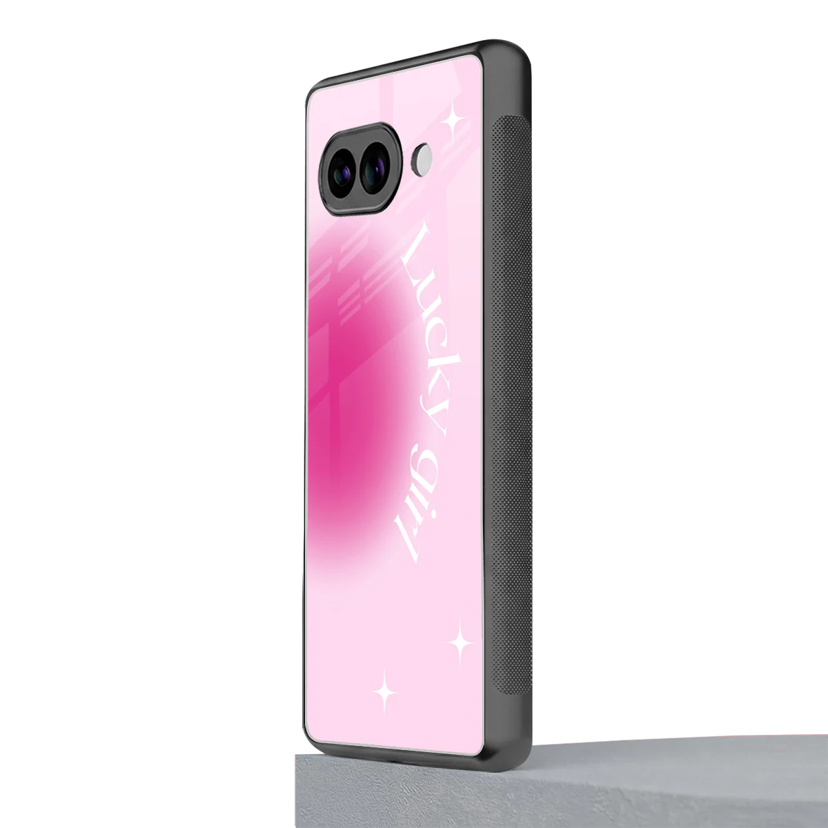 Lucky Girl Aesthetic google pixel 9a mobile cover | shockproof glass phone case