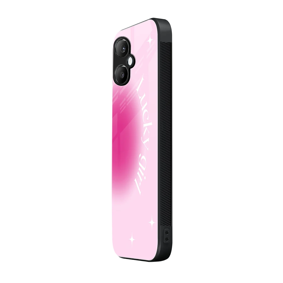 Lucky Girl Aesthetic samsung galaxy a06 5g mobile cover | shockproof glass phone case