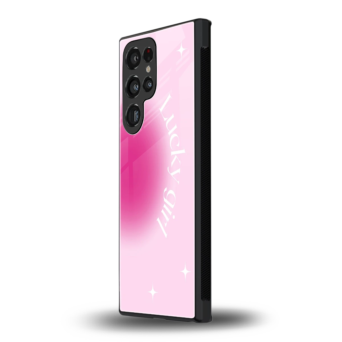 Lucky Girl Aesthetic samsung galaxy s23 ultra mobile cover | shockproof glass phone case