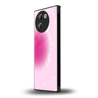 Lucky Girl Aesthetic vivo v30e mobile cover | shockproof glass phone case