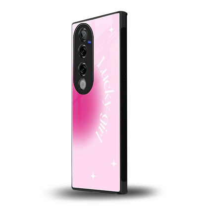 Lucky Girl Aesthetic vivo v40 pro mobile cover | shockproof glass phone case