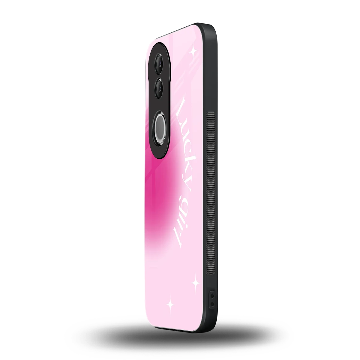 Lucky Girl Aesthetic vivo v50 mobile cover | shockproof glass phone case