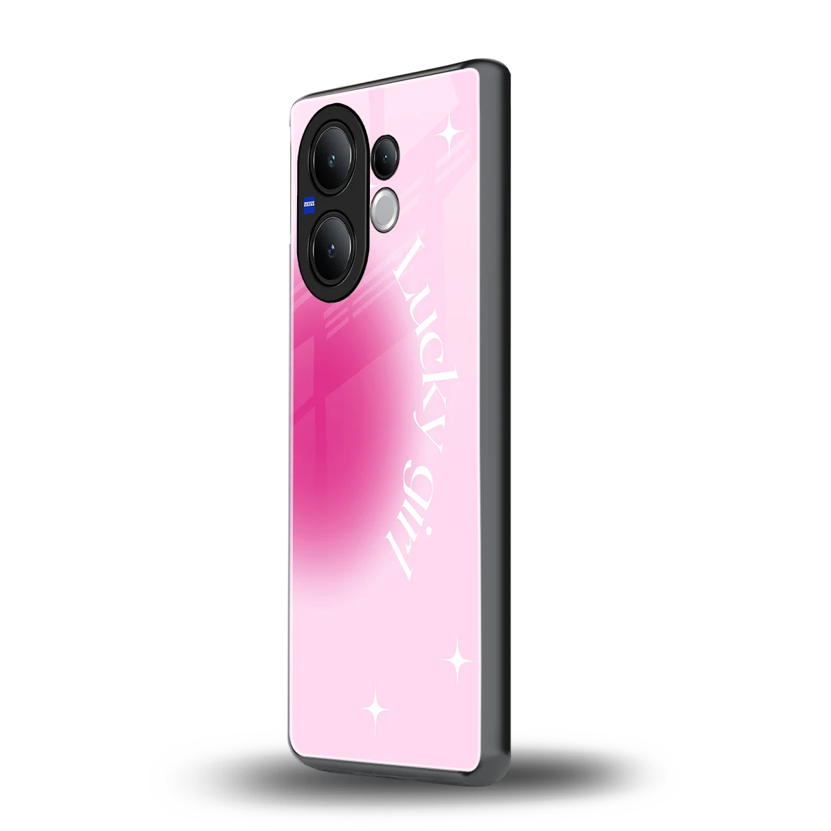 Lucky Girl Aesthetic vivo v60 mobile cover | shockproof glass phone case
