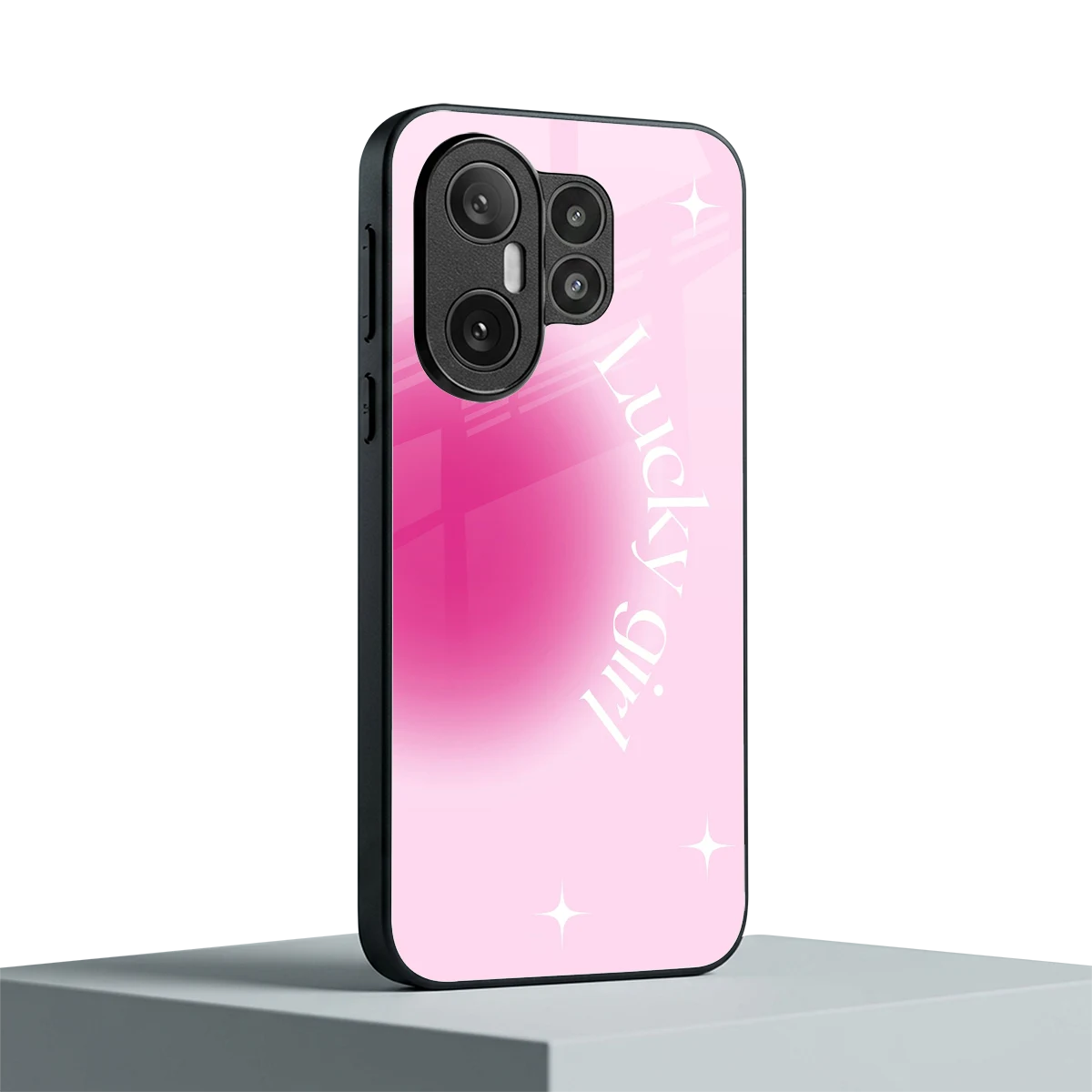 Lucky Girl Aesthetic vivo x200 fe mobile cover | shockproof glass phone case