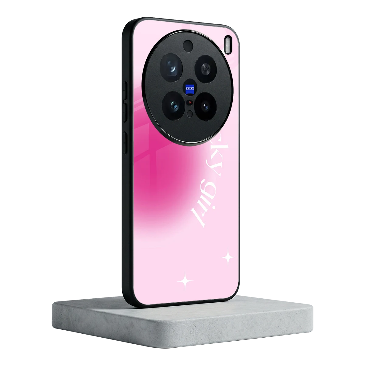 Lucky Girl Aesthetic vivo x200 pro mobile cover | shockproof glass phone case