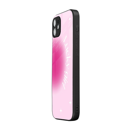 Lucky Girl Aesthetic iphone 11 mobile cover | shockproof glass phone case