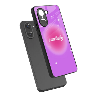 Lucky Me sleek oneplus nord ce5 5g cover with tempered glass back and TPU edges
