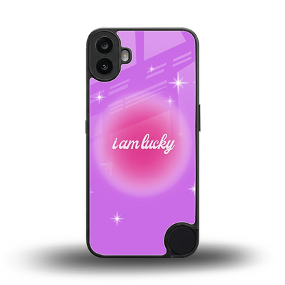 Lucky Me back phone cover | glass case for cmf nothing phone 1