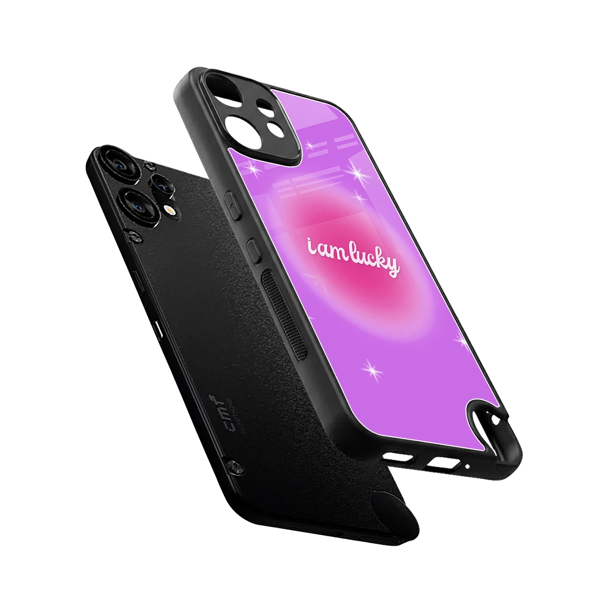 Lucky Me sleek cmf nothing phone 2 pro cover with tempered glass back and TPU edges