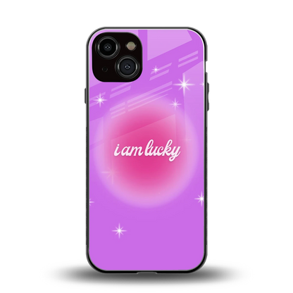 Lucky Me back phone cover | glass case for iphone 13