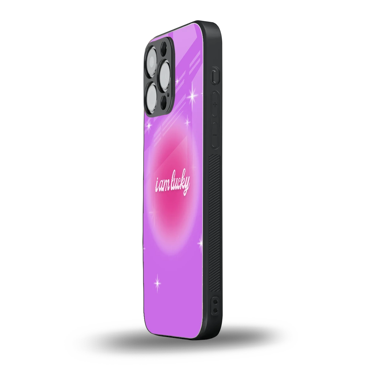 Lucky Me iphone 15 pro max mobile cover | shockproof glass phone case