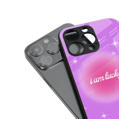 Lucky Me stylish phone case for iphone xs max | glossy glass and slim fit