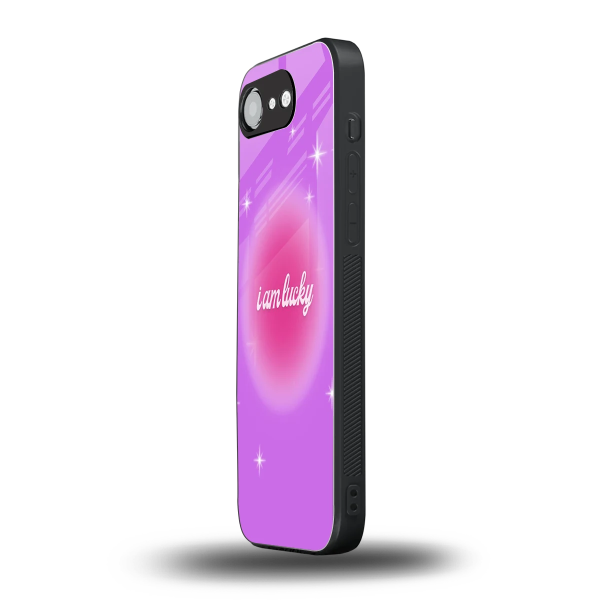 Lucky Me iphone 16e mobile cover | shockproof glass phone case