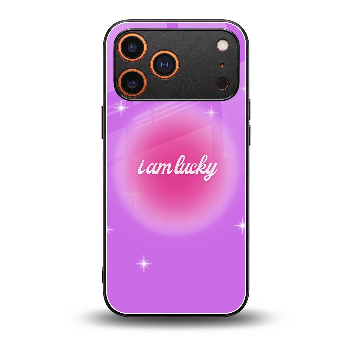 Lucky Me back phone cover | glass case for iphone 17 pro