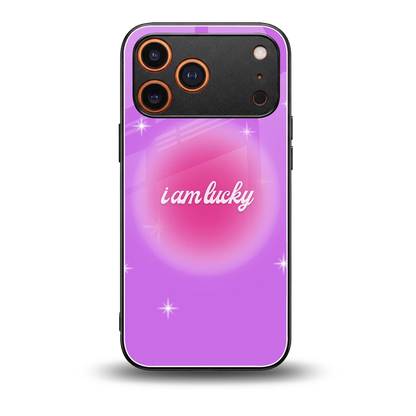 Lucky Me back phone cover | glass case for iphone 17 pro