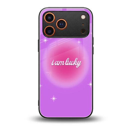 Lucky Me back phone cover | glass case for iphone 17 pro max