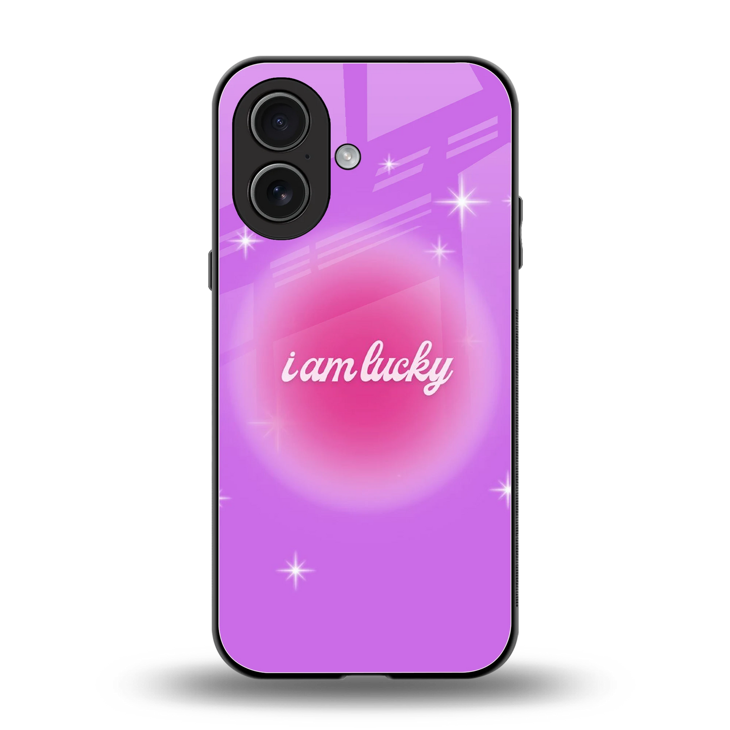Lucky Me back phone cover | glass case for iphone 17