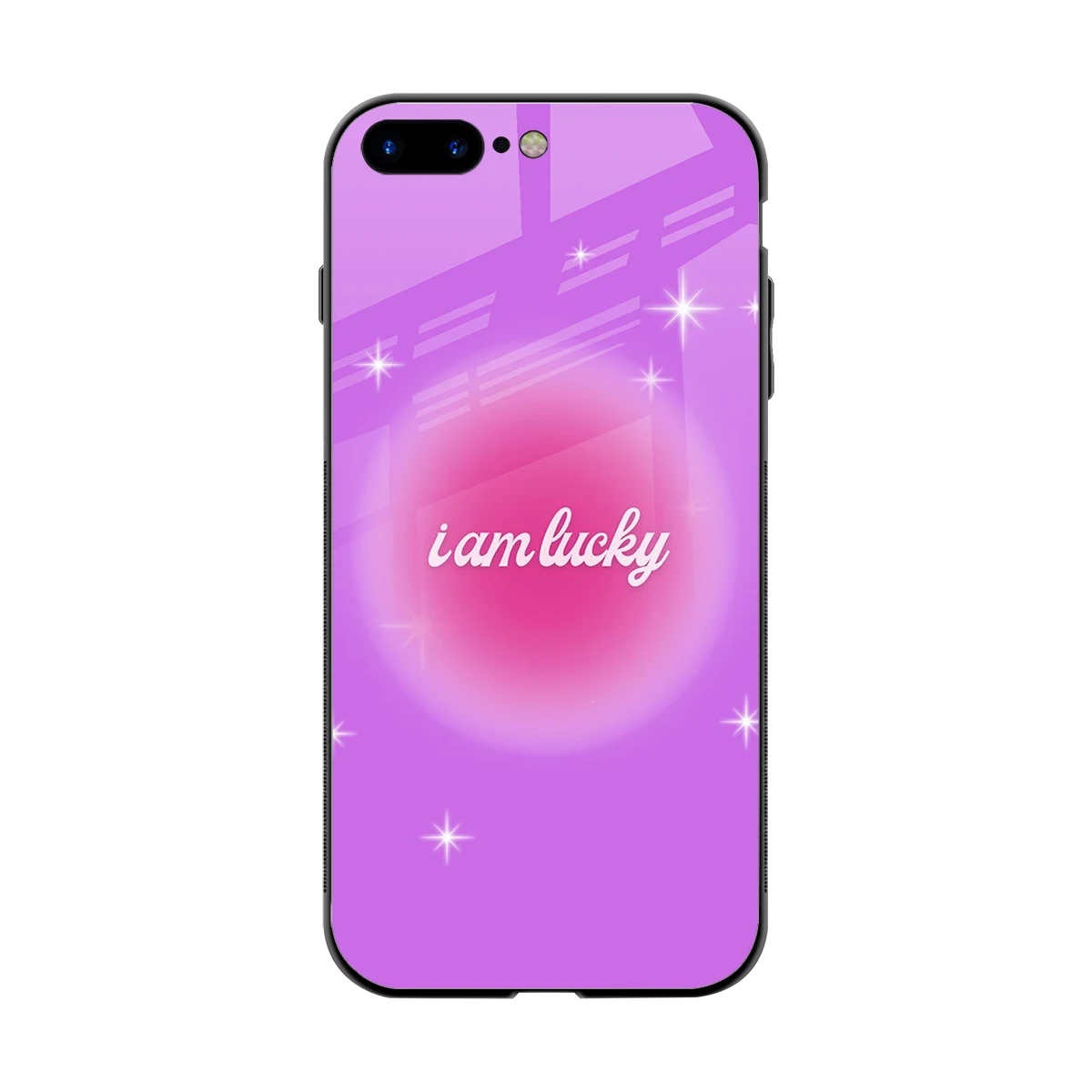 Lucky Me back phone cover | glass case for iphone 8 plus
